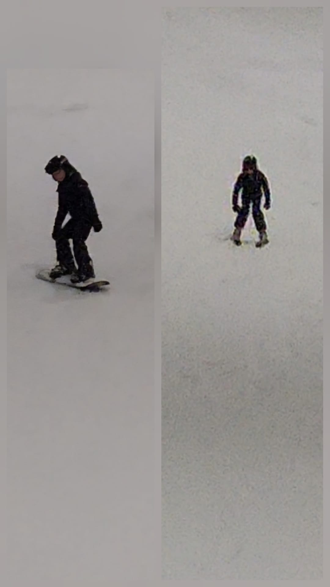 Alex beim Snowboarden