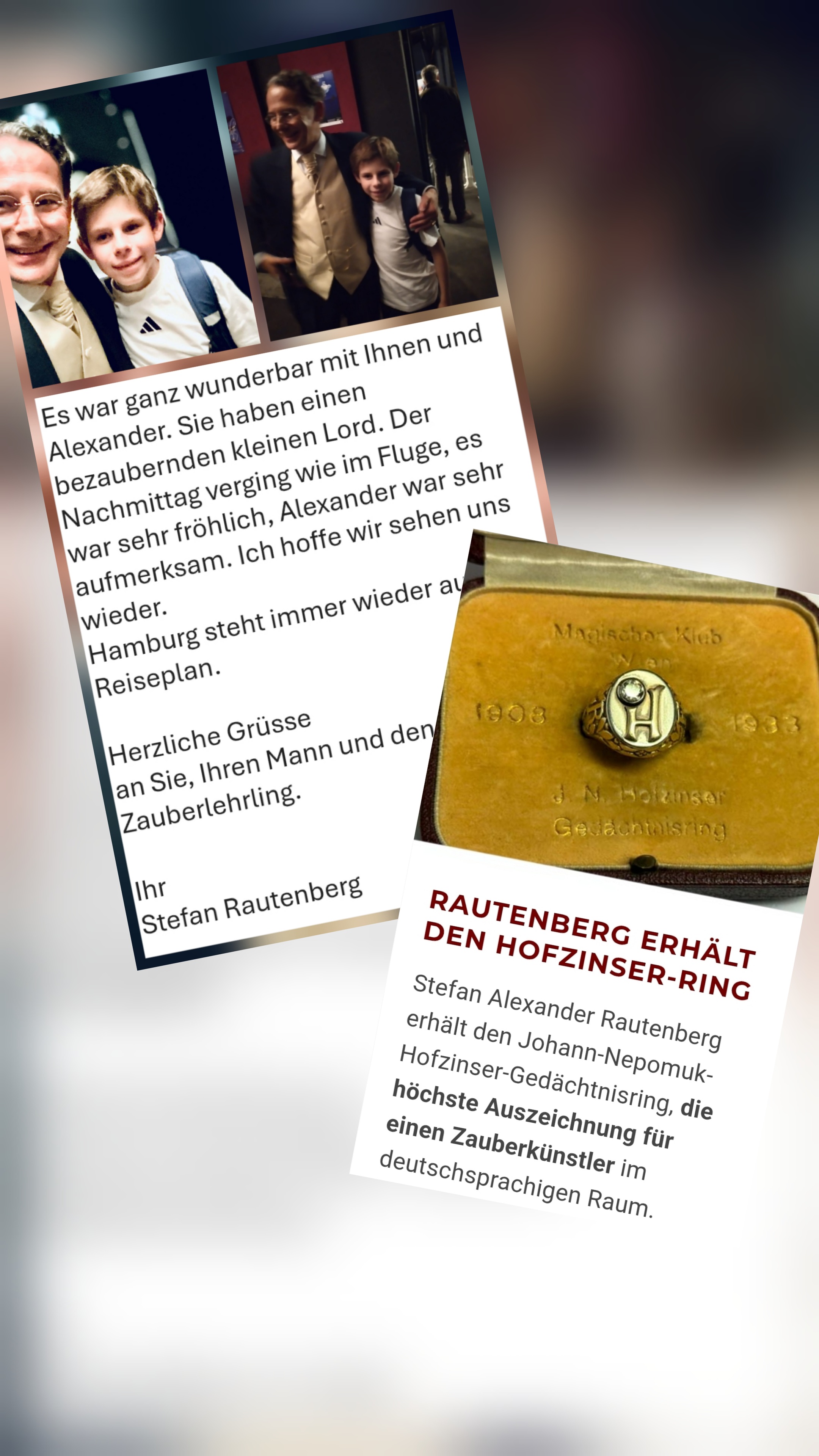 Alex mit Stefan Alexander Rautenberg